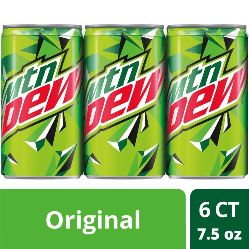 Mountain Dew Soda 7.5 Oz Cans - 6 Pk - Image 4