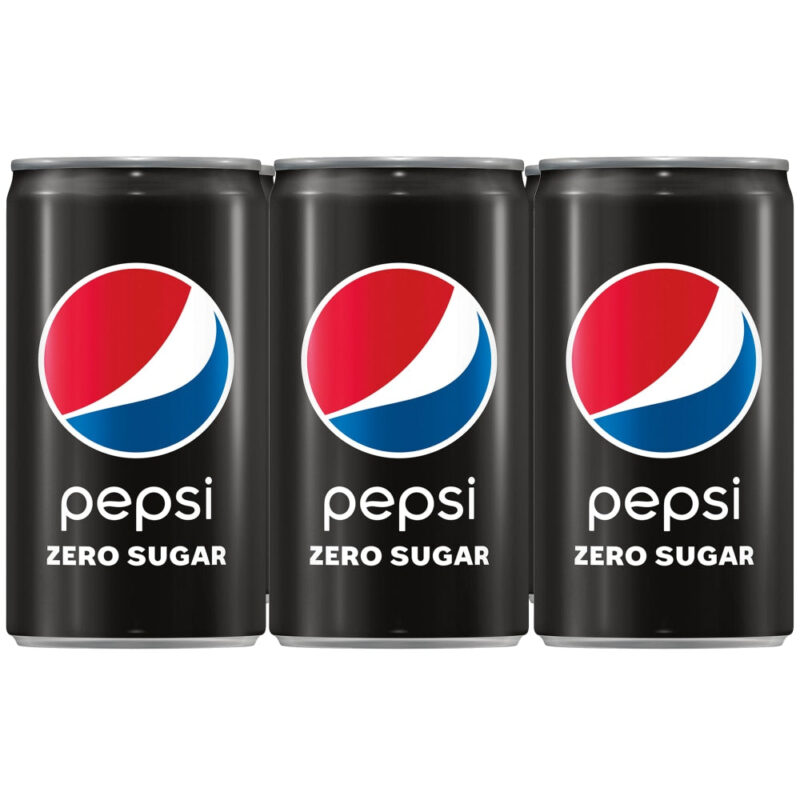 Pepsi Zero Sugar Mini Cans, 6 Cans 7.5 Fl Oz - Image 3