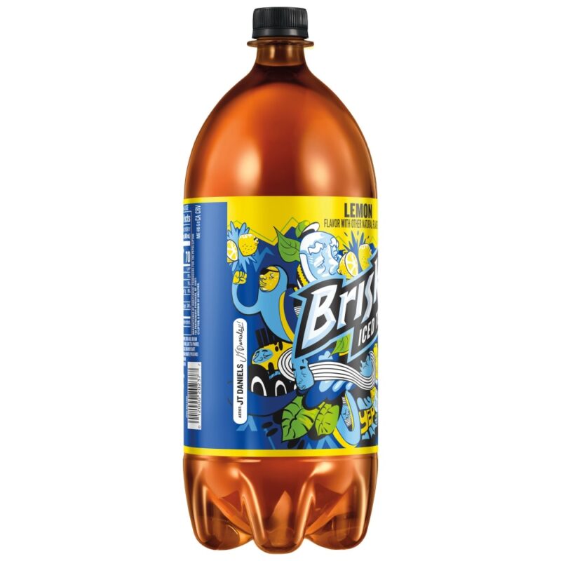 Lipton Brisk Lemon Iced Tea 2 Liter Bottle - Image 3