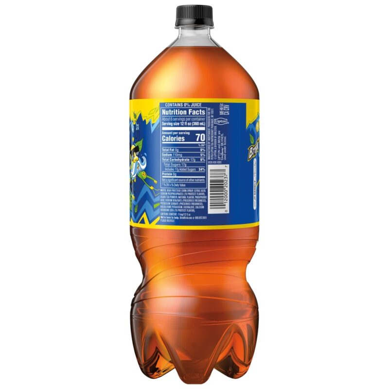 Lipton Brisk Lemon Iced Tea 2 Liter Bottle - Image 4