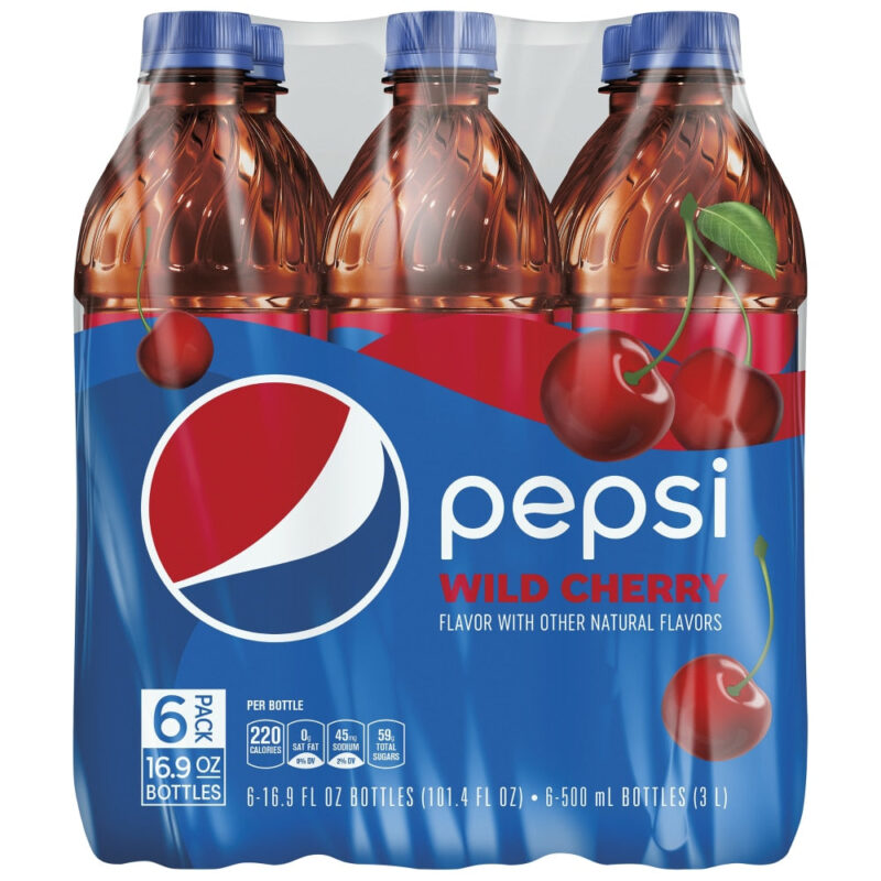 Pepsi Wild Cherry Cola Soda Pop, 16.9 Fl Oz - Image 4