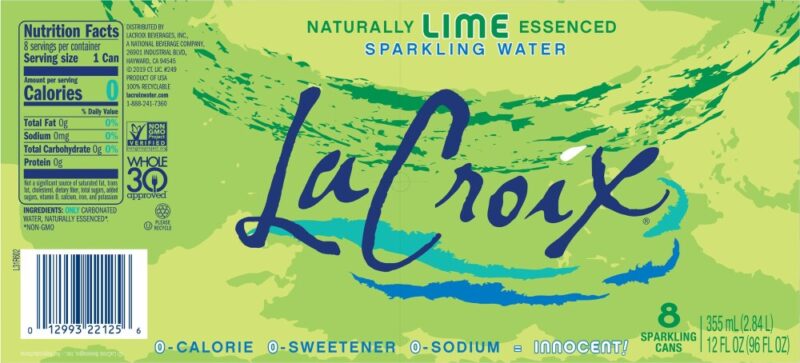 LaCroix Sparkling Water Lime - 8pk/12 fl oz Cans - Image 5