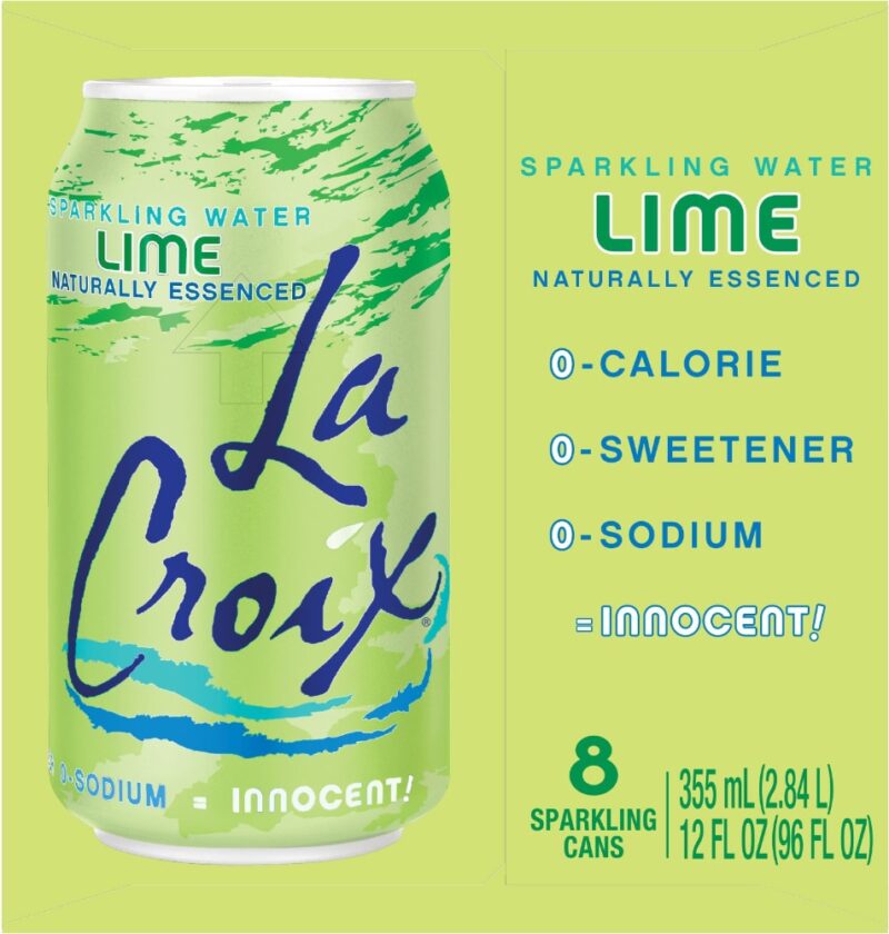 LaCroix Sparkling Water Lime - 8pk/12 fl oz Cans - Image 4