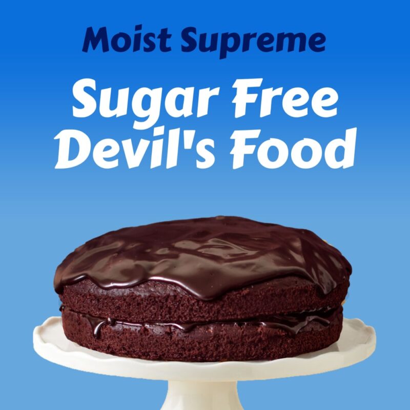 Pillsbury Zero Sugar Moist Supreme Devil's Food Premium Cake Mix, 16 Oz Box - Image 2