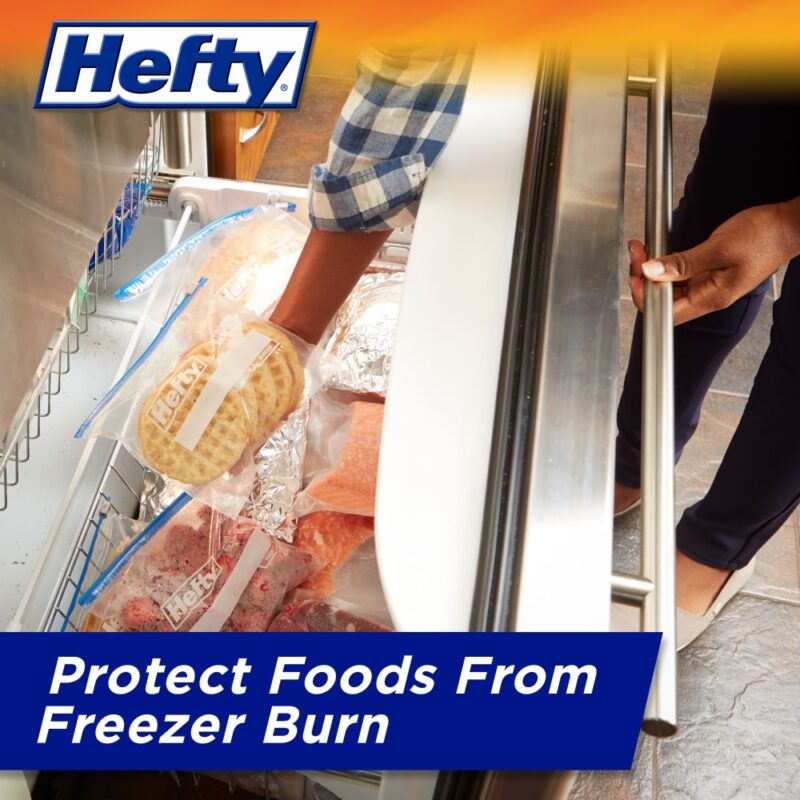 Hefty Quart Size Freezer Slider Bags - Image 4