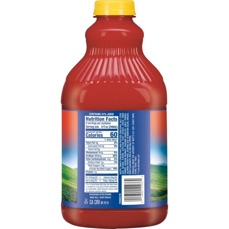 Clamato, Picante Tomato Cocktail, 64 oz - Image 2