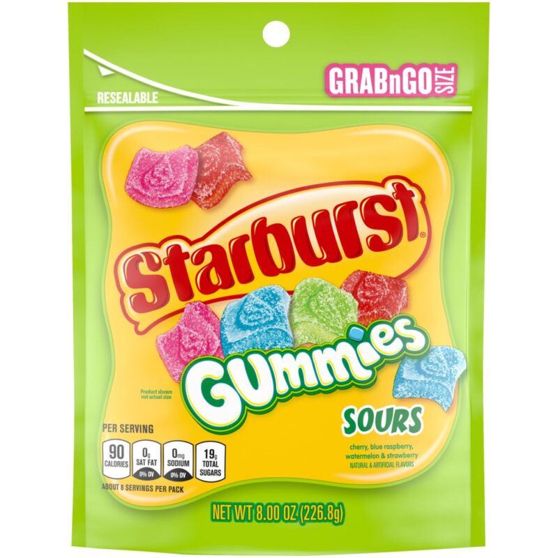 Starburst Sour Gummy Candy, Grab N Go - 8 oz - Image 3