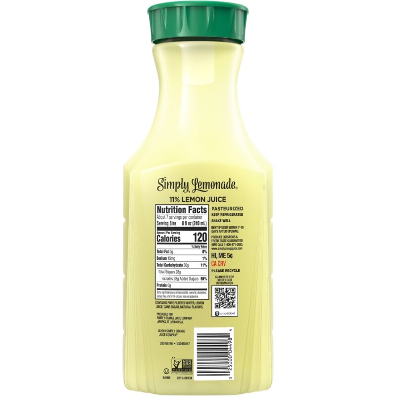 Simply Lemonade, All Natural, 52 fl oz - Image 2