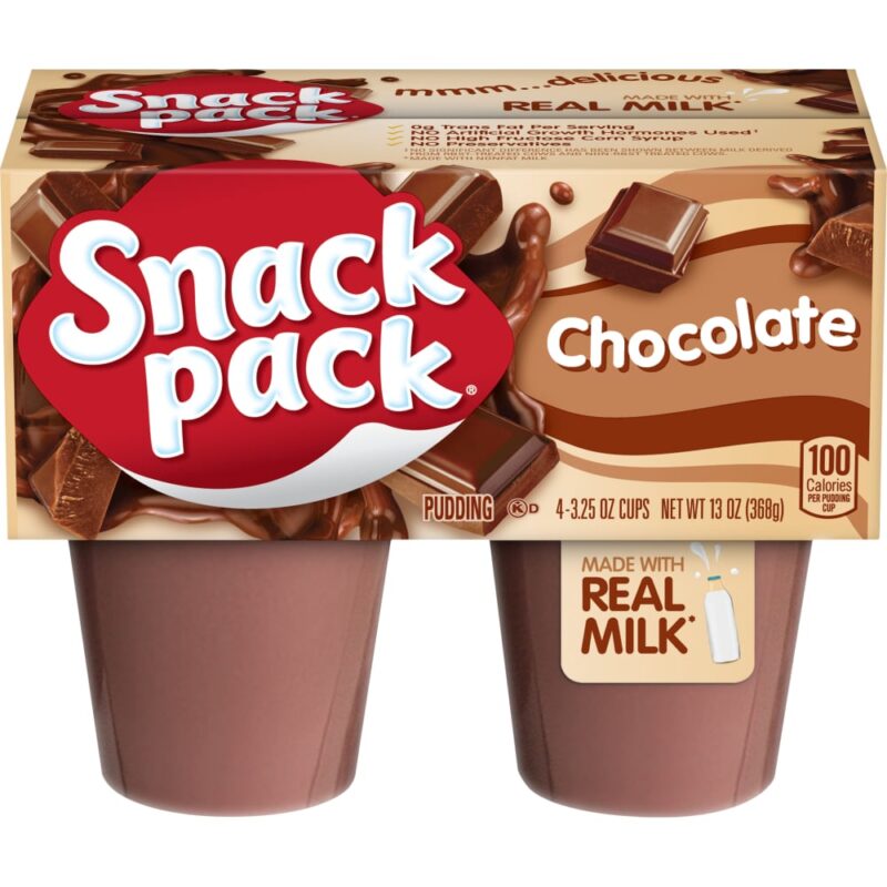 Snack Pack, Chocolate Pudding Cups 4 ct/ 3.25 Oz - Image 3