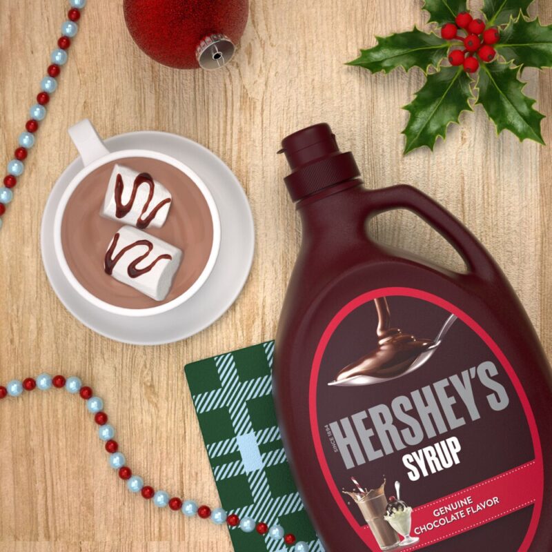 Hershey's Genuine Chocolate Syrup, Fat Free, Gluten Free, 48 oz Bulk Bottle - Image 4