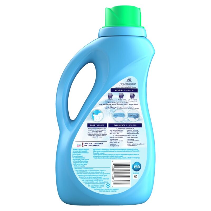 Downy Fabric Conditioner, Mountain Spring, 51 fl oz (1.61 qt) 1.53 lt - Image 3