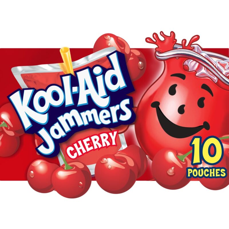 Kool Aid Jammers Cherry Kids Drink Juice Box Pouches - Image 6