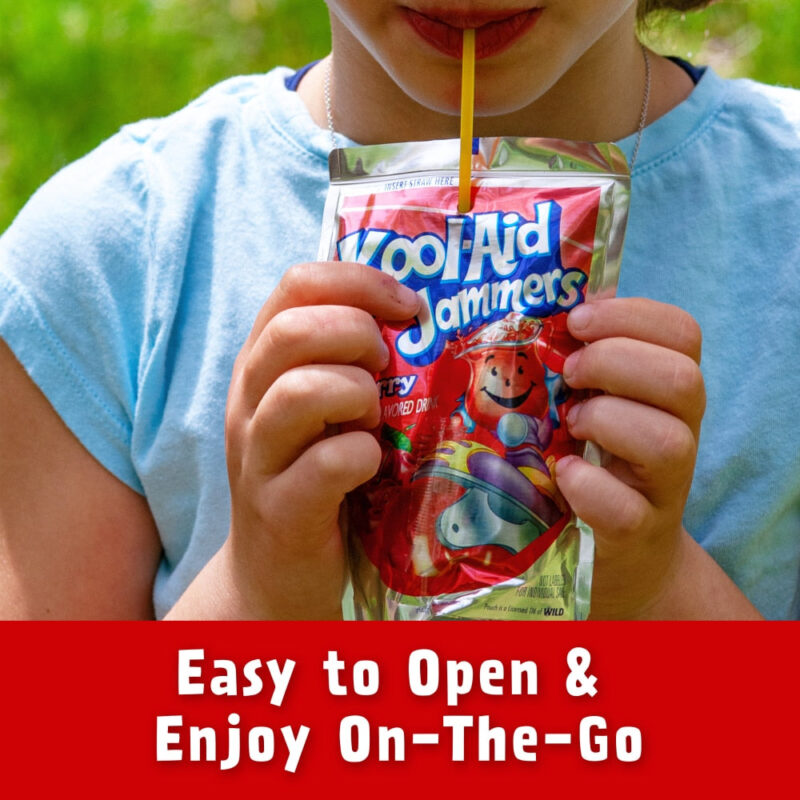 Kool Aid Jammers Cherry Kids Drink Juice Box Pouches - Image 4