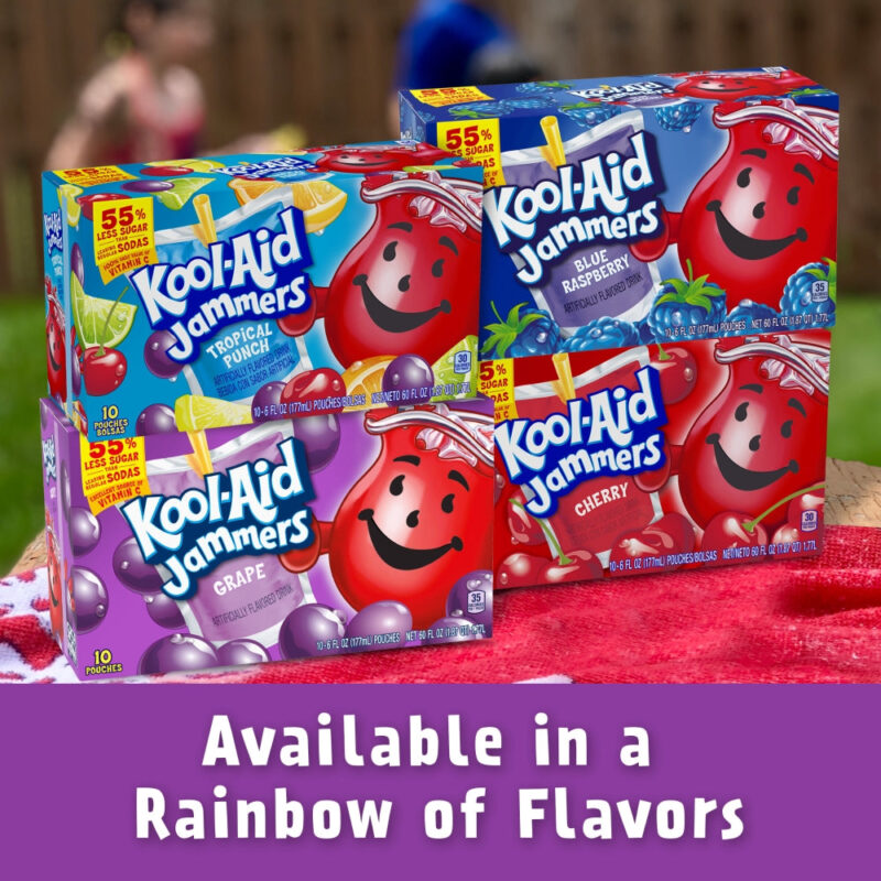 Kool Aid Jammers Grape Kids Drink Juice Box Pouches - Image 5