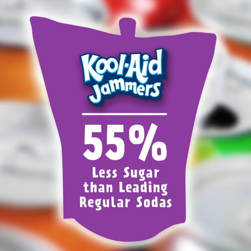 Kool Aid Jammers Grape Kids Drink Juice Box Pouches - Image 2