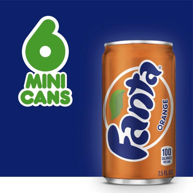 Fanta Orange Soda 7.5 Oz Cans - 6 Pk - Image 4