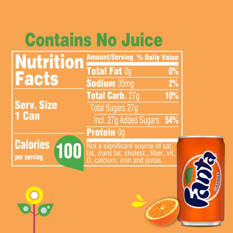 Fanta Orange Soda 7.5 Oz Cans - 6 Pk - Image 2