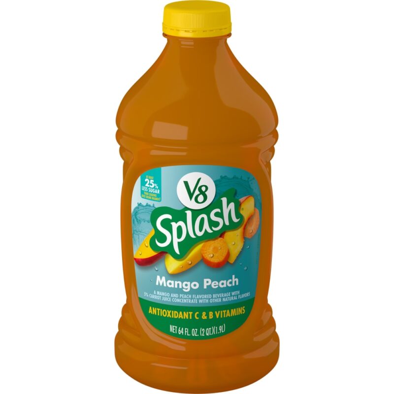 V8 Splash Mango Peach Flavored Juice Drink - Image 6