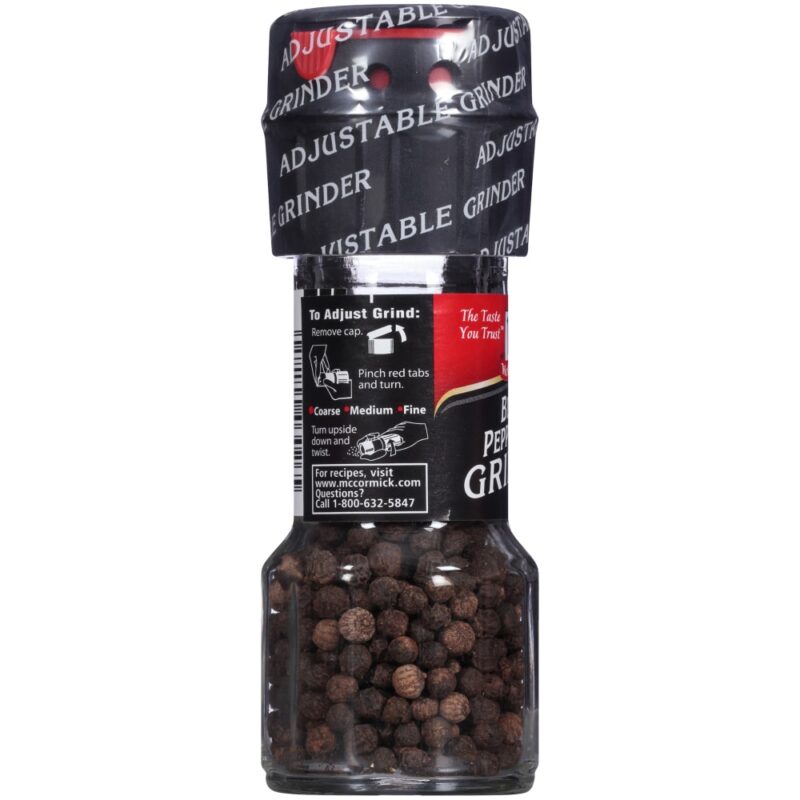 McCormick Black Peppercorn Grinder, 1 oz - Image 3