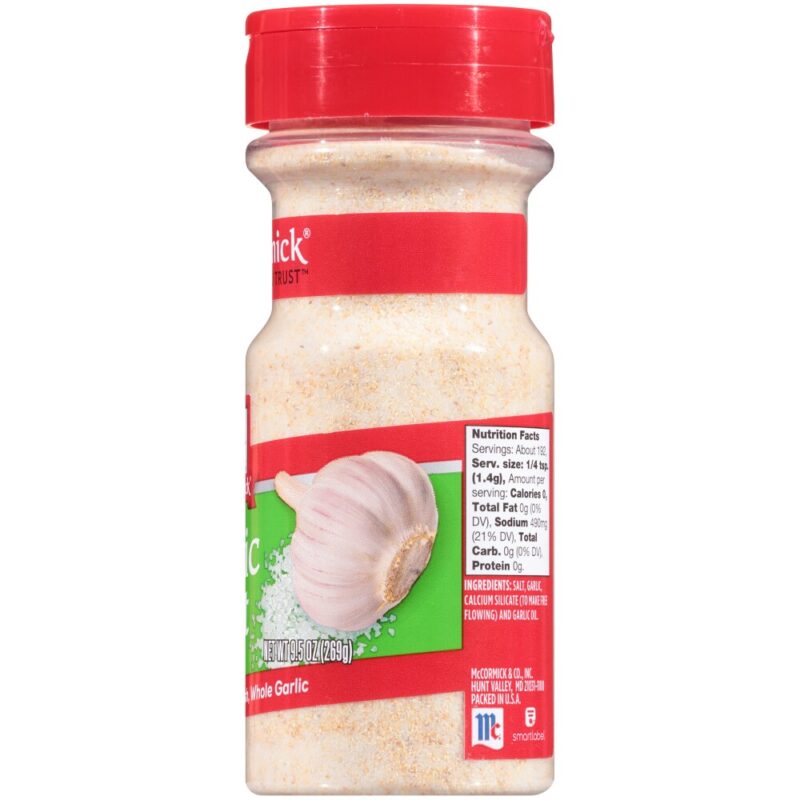 McCormick Garlic Salt, 9.5 oz - Image 6