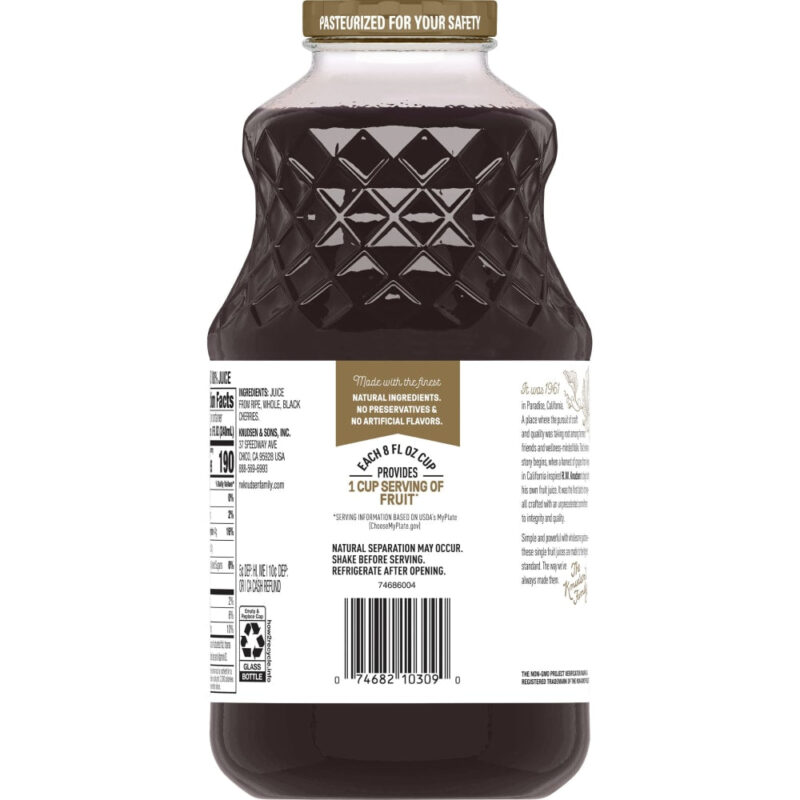 R.W. Knudsen Family Juice Just Black Cherry, 32 Fl Oz - Image 2