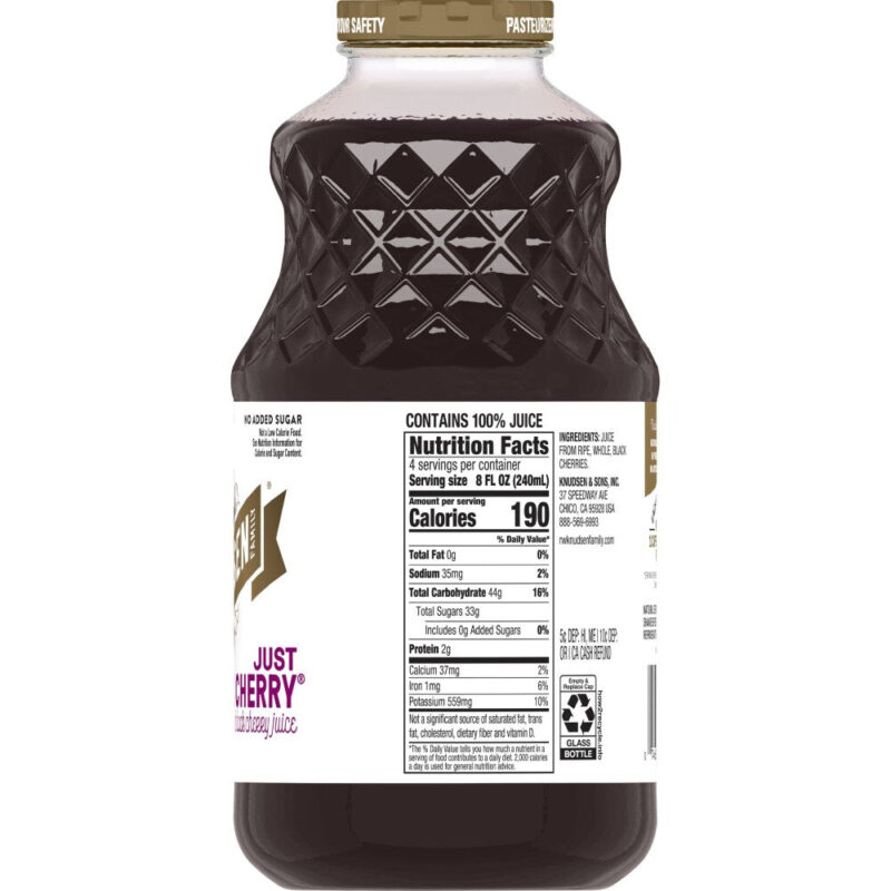 R.W. Knudsen Family Juice Just Black Cherry, 32 Fl Oz - Image 4