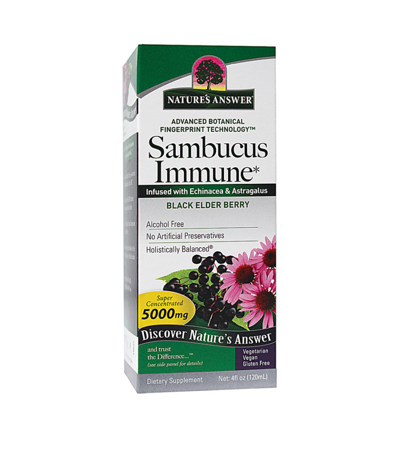 Natures Answer Sambucus, Super Concentrated, 12,000 mg, Black Elderberry Extract, 4 fl oz (120 ml) - Image 2