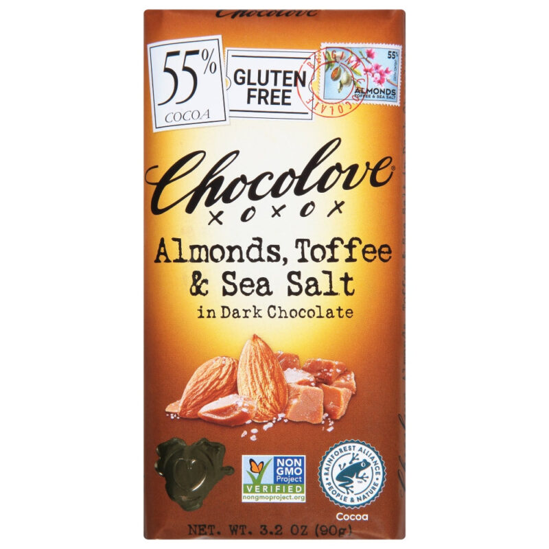 Almonds Toffee Dark Choc 3.2 Oz - Image 3