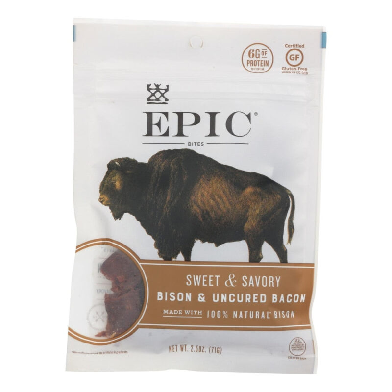 EPIC, Sweet & Savory Bison & Uncured Bacon Bites - Image 4