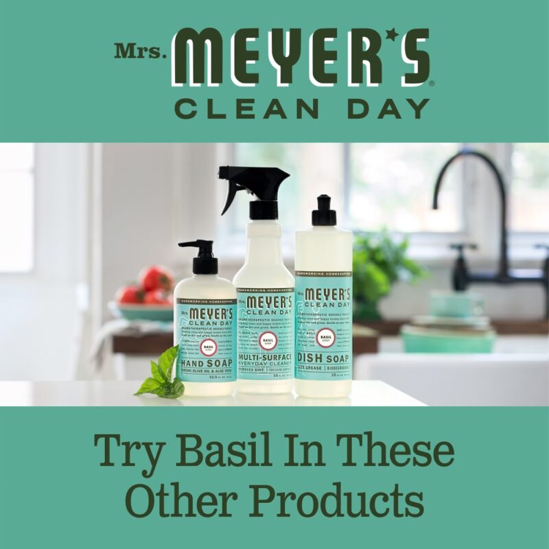 Meyers Laundry Detergent, Concentrated, Basil Scent, 64 fl oz (1.8 l) - Image 5