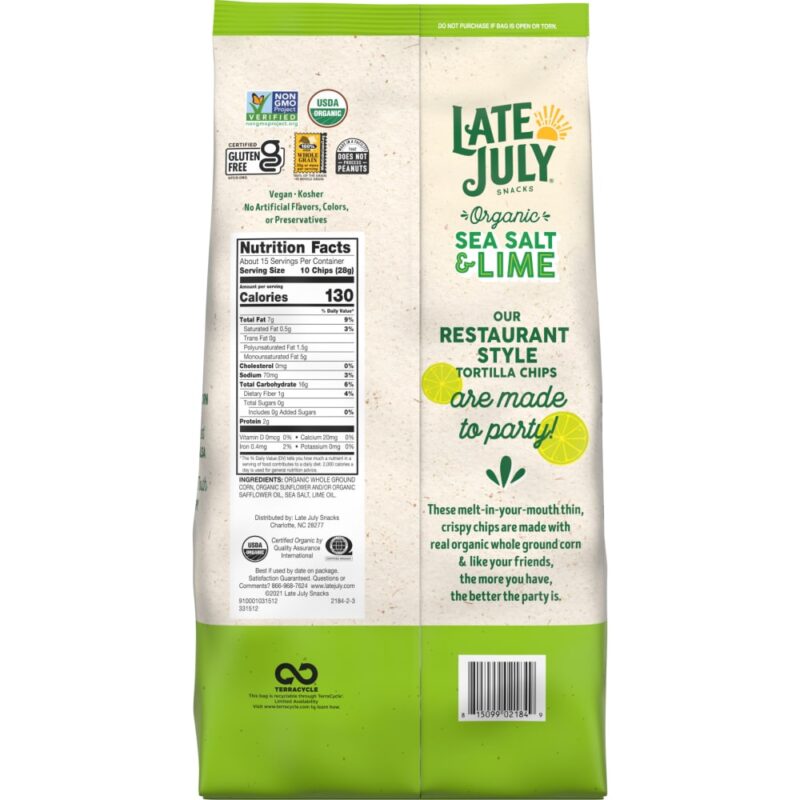 SEA SALT & LIME TORTILLA CHIP - Image 2