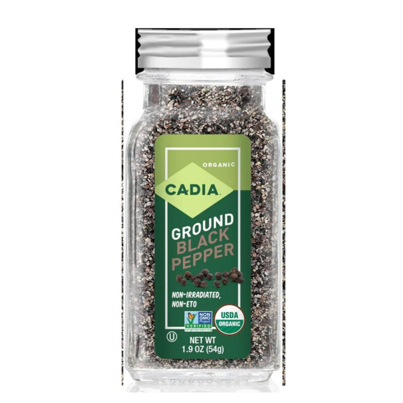 Cadia, Organic Ground Black Pepper, 1.9 Oz - Image 6