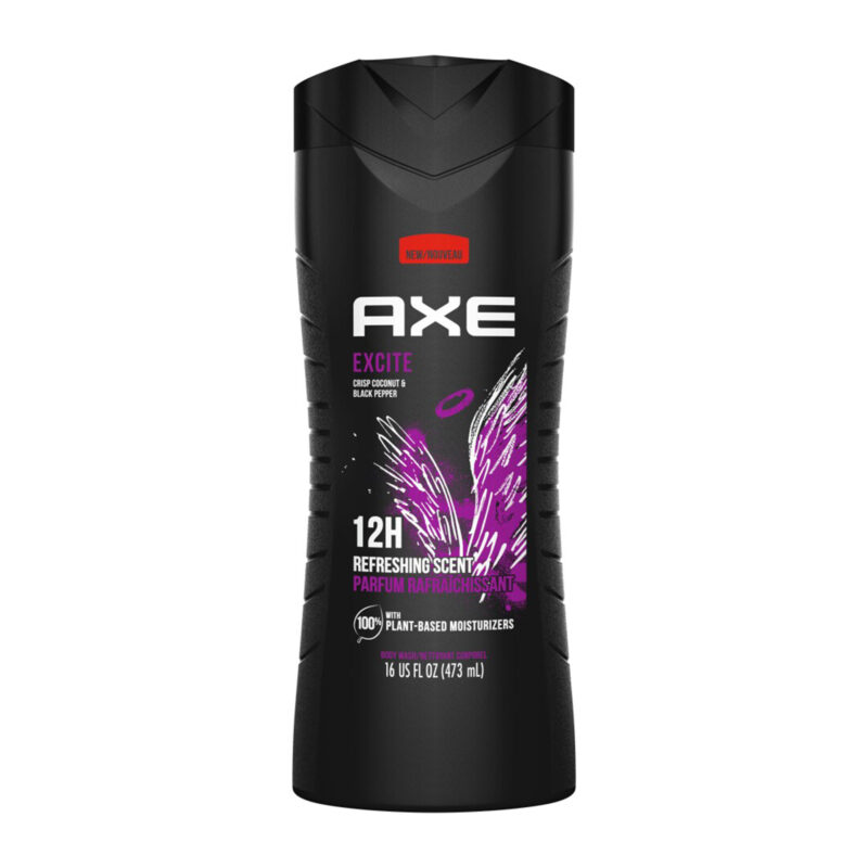 Axe Body Wash, Excite, Crisp Coconut & Black Pepper Scent, 16 fl oz (473 ml) - Image 6