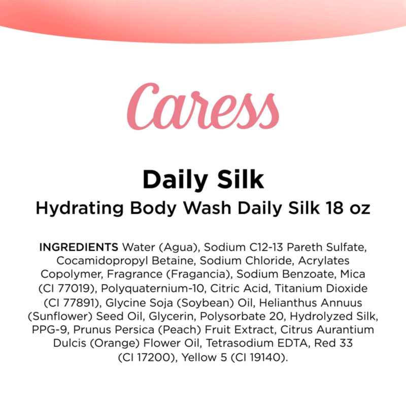 Caress Body Wash, White Peach & Orange Blossom, 18 fl oz (532 ml) - Image 2