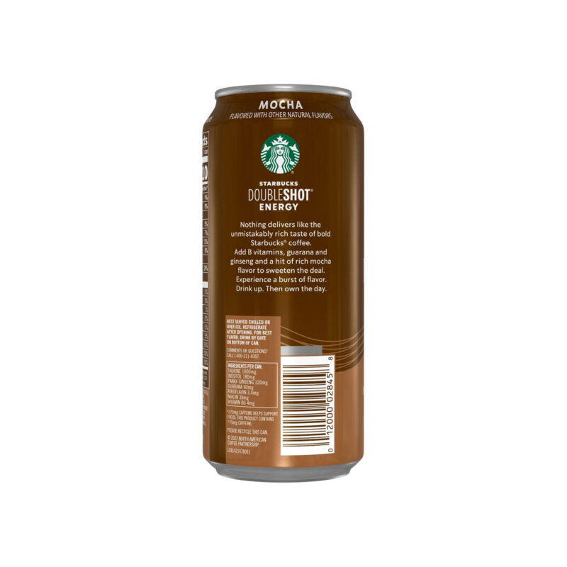 Starbucks Doubleshot Energy Mocha Fortified Energy Coffee Drink, 15 Fl Oz - Image 2