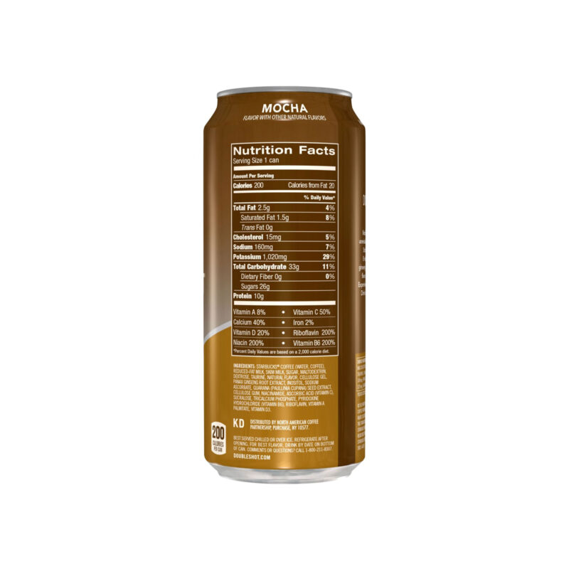 Starbucks Doubleshot Energy Mocha Fortified Energy Coffee Drink, 15 Fl Oz - Image 3