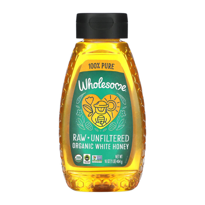 Wholesome Organic Unfiltered Raw White Honey, 16 Oz - Image 6