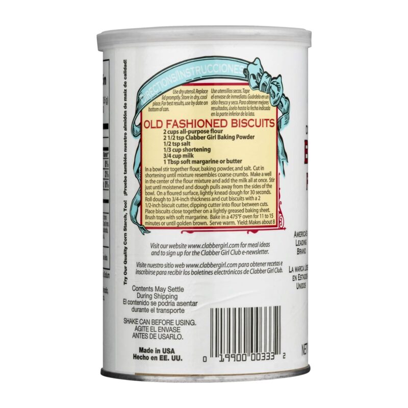 Clabber Girl Double Acting Baking Powder, 22 Oz - Image 2