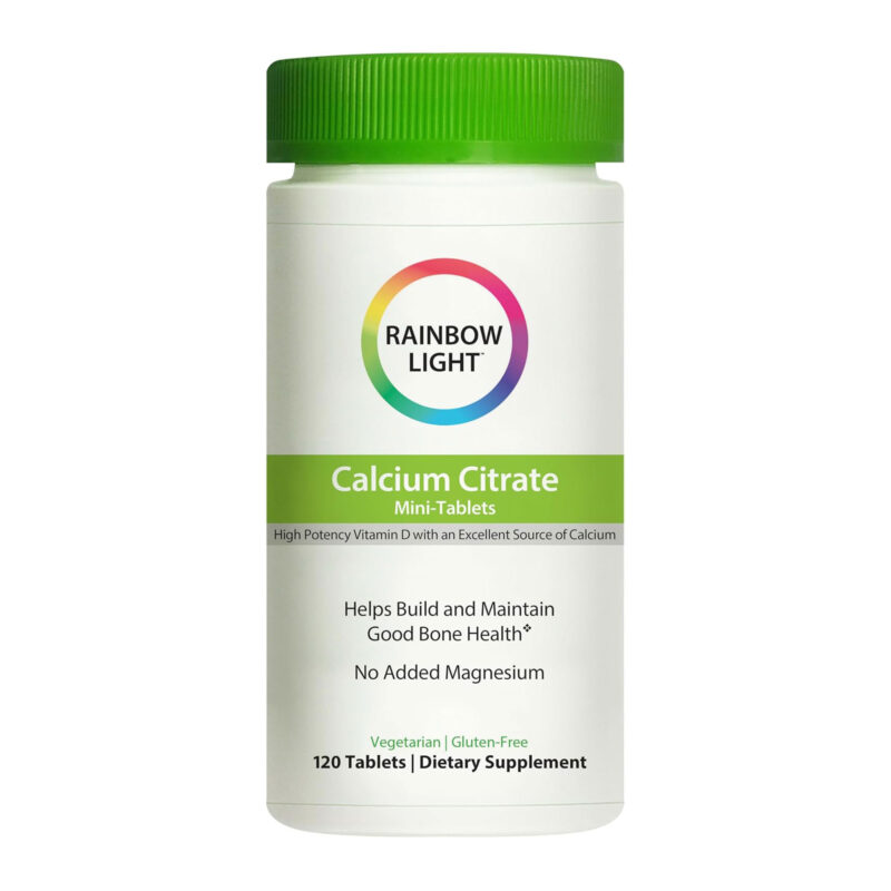 Rainbow Light Calcium Citrate, Food-Based, Mini-Tabs, 120 tablets