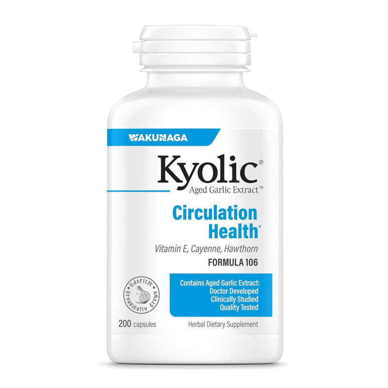 Kyolic, Aged Garlic Extract, Circulation Health, Formula 106, 200 Capsules