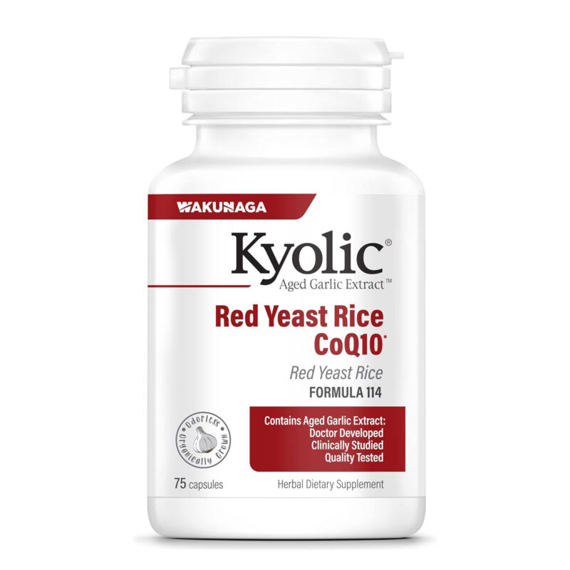 Kyolic, Aged Garlic Extract, Red Yeast Rice Plus CoQ10, 75 Capsules