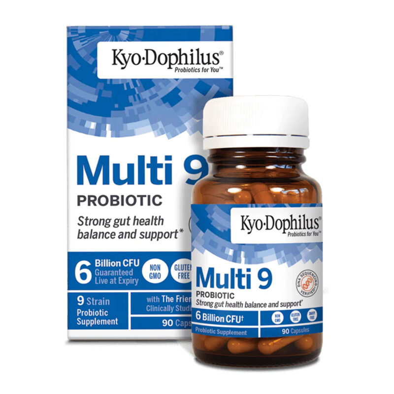 Kyolic Kyo-Dophilus Multi 9 Probiotic, for Strong Gut Health Balance and Support, 90 Capsules Total