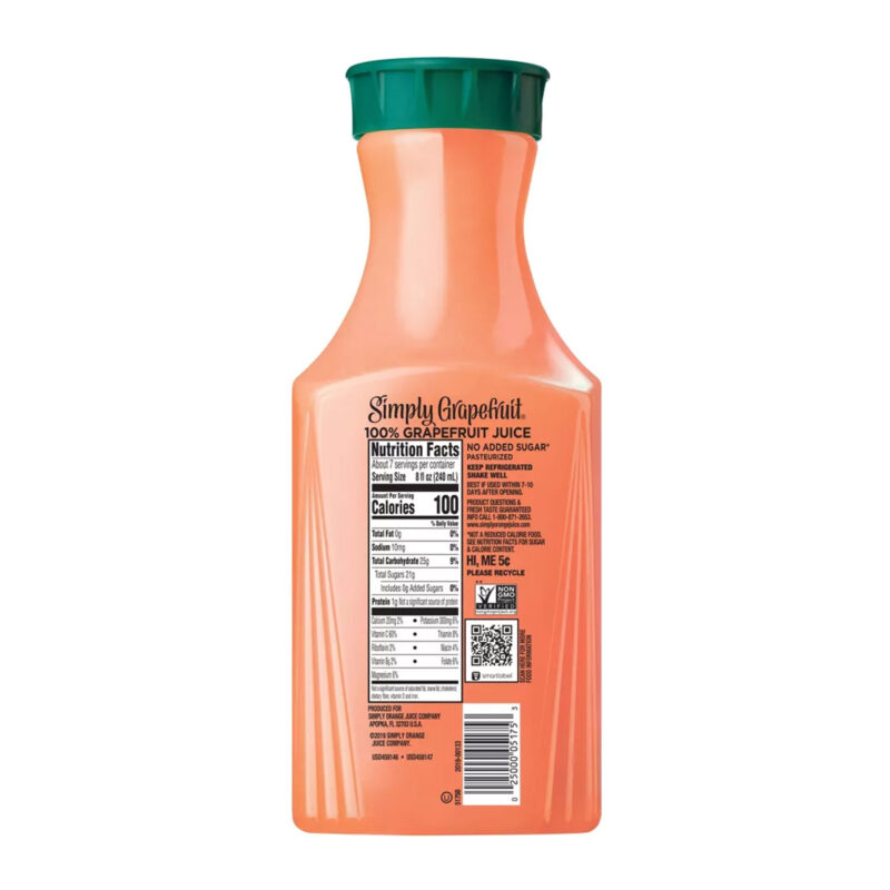 Simply Grapefruit Pulp Free Juice, 52 fl oz - Image 2