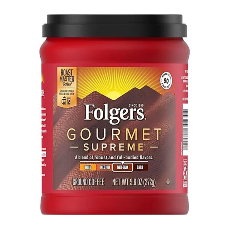 Folgers Coffee, Ground, Med Dark, Gourmet Supreme 9.6 Oz - Image 4