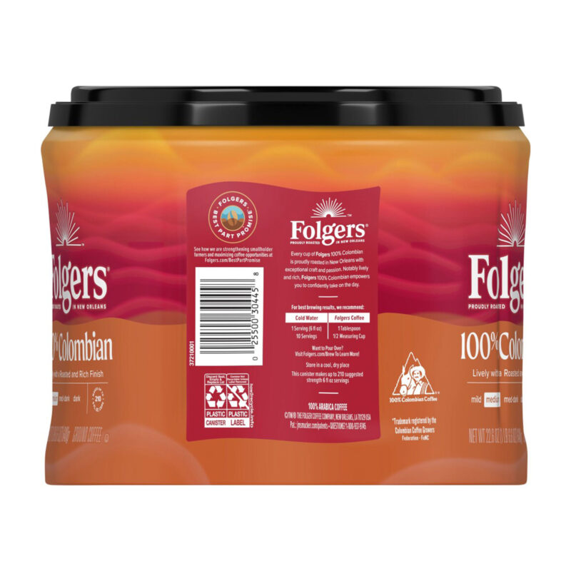 Folgers, Colombian Ground Coffee - 22.6 Oz - Image 2