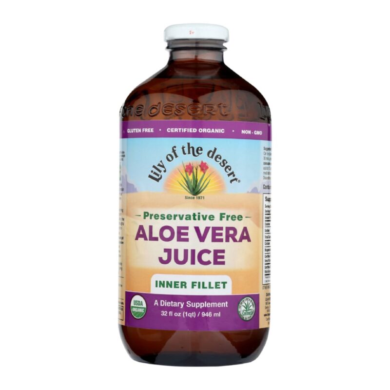 Lily of the Desert Juice, Aloe Vera, 32 fl oz (1 qt) 946 ml - Image 4