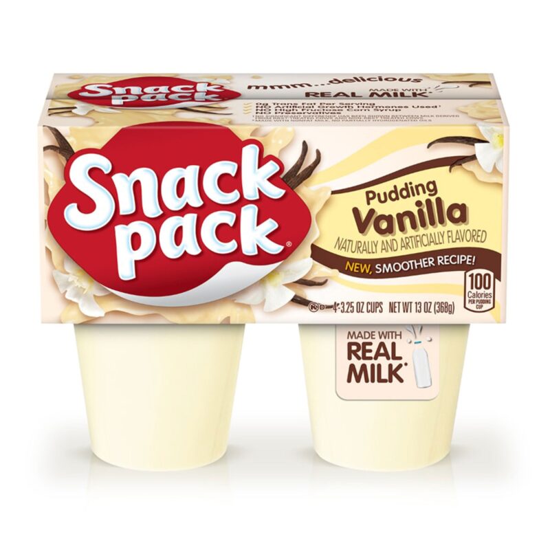 Snack Pack Pudding Vanilla, 3.25 Oz 4 Cups - Image 5