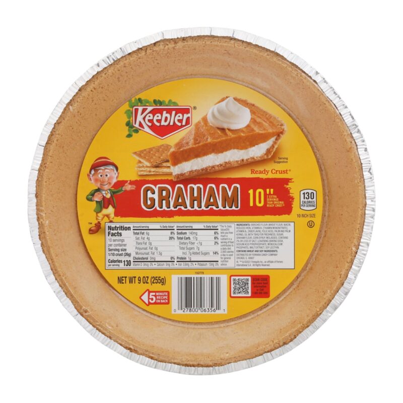 Keebler Graham Cracker Pie Crust, 9 Oz - Image 4