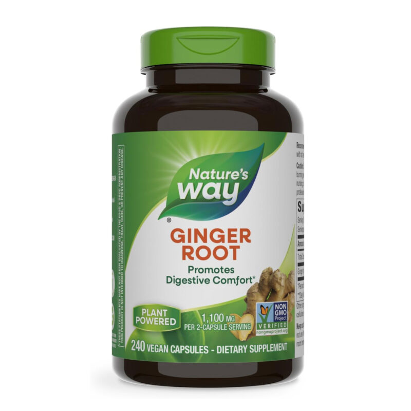 Nature's Way Ginger Root, 1100 mg, Capsules, 100 capsules