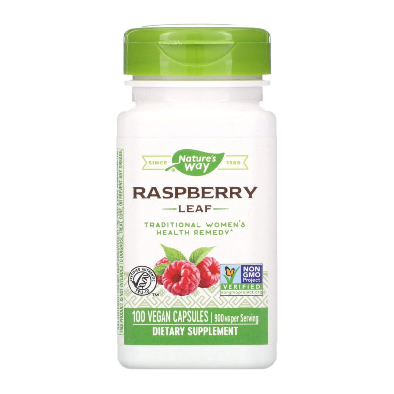 Nature's Way Red Raspberry Leaves, 450 mg, Capsules, 100 capsules - Image 3